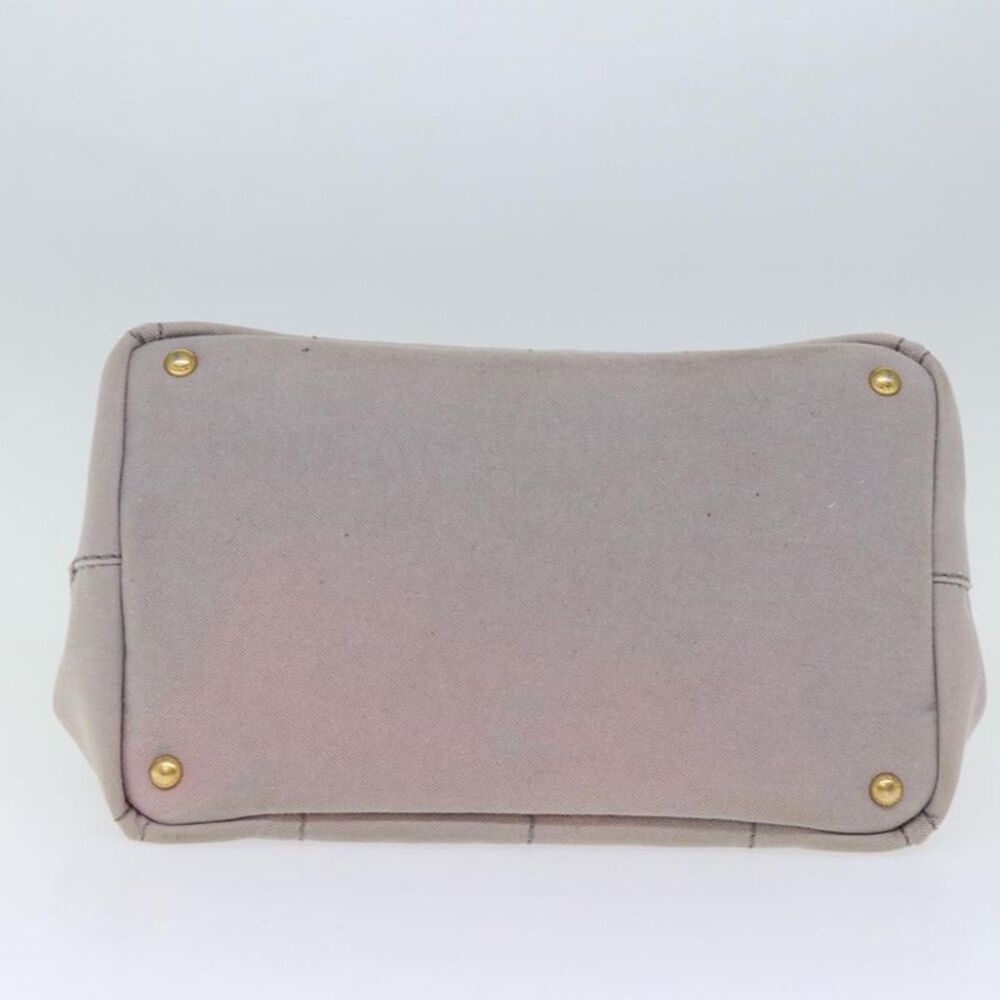 Prada Canapa Grey Canvas Handbag (Pre-Owned) - Picture 3 of 16